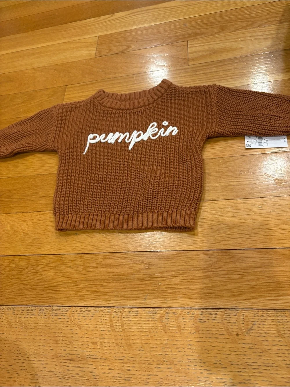 Old Navy Pumpkin Script Sweater - Rust